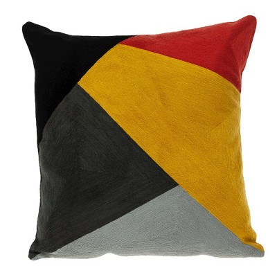 Parkland Collection,Zefro Contemporary Multicolor Pillow Cover With Poly Insert