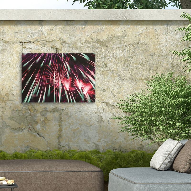 Kurt Shaffer Abstract Fireworks 2020 3 Outdoor Canvas Art, 5 of 8