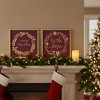 Merry Christmas Frame Set 15.75"SQ (2 Pieces) by Melrose - 3 of 3