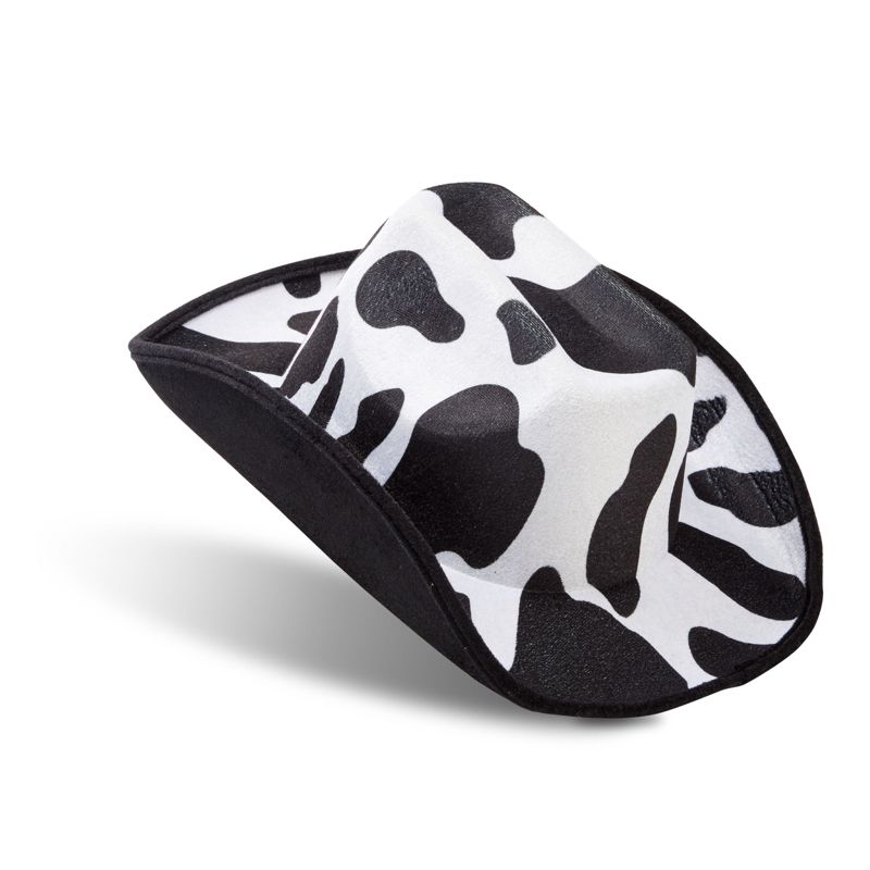 Zodaca 4 Pack Cow Print Cowboy Hat for Adults, One Size, 5 of 8