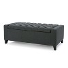 Sapphtopaz 50.75" Modern Storage Bench with Button Tufted Upholstered Shoe Bench with Hidden Storage End of Bed Bench for Living Room,Bedroom - 4 of 4