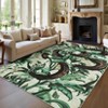 Area Rug Washable Area Rug for Living Room Stain Resistant Throw Carpet with Non-Slip Backing Floor Cover - 2 of 4