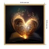 Amanti Art The Illuminated Heart by Jake Fouracre Canvas Wall Art Print Framed - 3 of 4