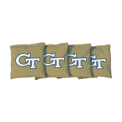 NCAA Georgia Tech Yellow Jackets Corn-Filled Cornhole Bags Yellow - 4pk