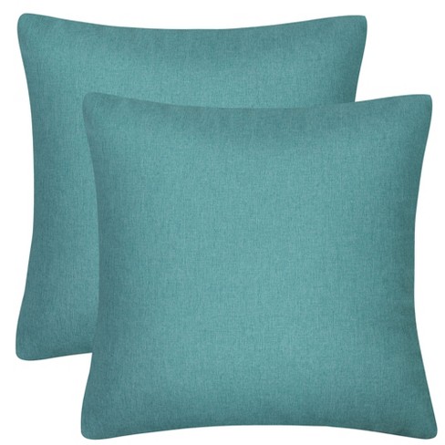 Piccocasa Zipper Closure Cushion Decorative Square Throw Pillow Covers 2  Pcs 18 X 18 Inch White : Target