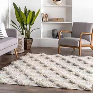 Nuloom Francene Diamond Trellis Shag Indoor Area Rug - 1 of 4
