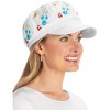 Collections Etc Colorful Floral Embroidered Denim Adjustable Hat - 4 of 4
