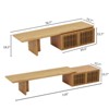 JVNOXK-(Expandable for 78.7- to 110-inch TVs) Modern TV Stand Entertainment Center with Storage Space Minimalist TV Stand for Living Room/Bedroom - 3 of 4