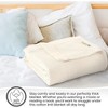 Whisper Organics, 100% Organic Woven Cotton Blanket, Breathable GOTS & Fairtrade Certified, Natural Color - Queen/Full - 4 of 4