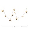 Storied Home Metal Jingle Bell Garland, Gold Finish - 2 of 3