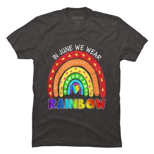 Adult Design By Humans In June We Wear Rainbow Pride By Belugastore T-Shirt - 1 of 2
