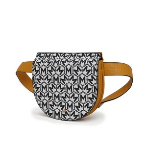 MKF Collection Daksha Fanny Pack Half Moon Handbag Monogram Stylish Vegan Leather by Mia K - 1 of 4