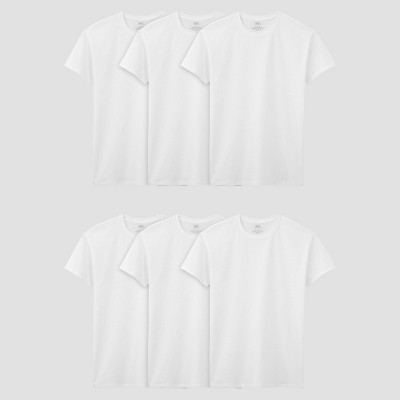 Fruit Of The Loom Men&#39;s 6pk Crew Neck Undershirt - White M