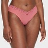 Women's Luxe Stretch Thong Underwear with Lace Waistband - Auden™ - 4 of 4