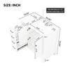 TUYOHW Bathroom Vanity with Sink Top, Bathroom Vanity Cabinet with Two Doors and Two Drawers, Open Shelf with One Package - 3 of 4