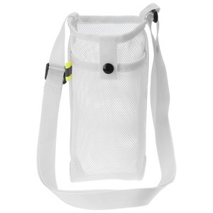Unique Bargains Mesh Portable Adjustable Strap Water Bottle Bag for Sports - 1 of 4