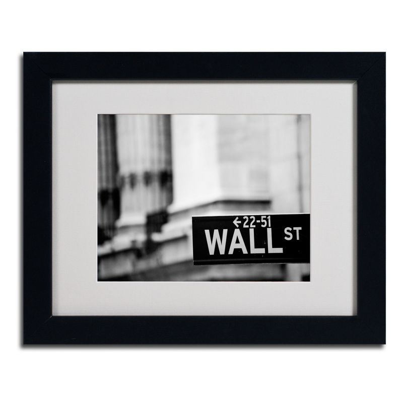 Trademark Fine Art -Yale Gurney 'Wall St' Matted Framed Art, 1 of 5