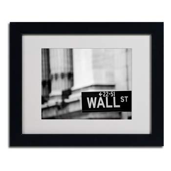 Trademark Fine Art -Yale Gurney 'Wall St' Matted Framed Art