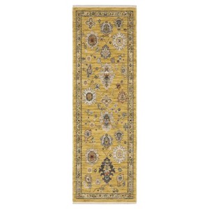 Oriental Weavers Lucca 2863G Yellow / Multi Indoor Area Rug - 2' x 6' - 1 of 4