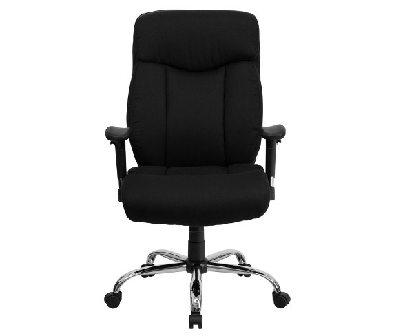 HERCULES Series 400 lb. Capacity Big & Tall Adjustable Executive Swivel Office Chair Black- Flash Furniture