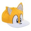 Seven Times Six Sonic the Hedgehog Men's Hat Embroidered Character Face and 3D Ears Snapback Cap - 3 of 4