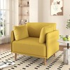 Accent Chair, Modern Upholstered Armchair, Comfy Single Sofa Chair with Sturdy Legs - 2 of 4