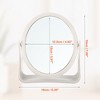 Unique Bargains Plastic Double-Sided Rotating Round Makeup Mirror 1 Pc - 3 of 4