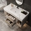 Bathroom Vanities With Ceramic Sink,Bathroom Storage Cabinet With 2 Drawers and 2 Storage Spaces,Floating Bathroom Vanity-Maison Boucle - 3 of 4