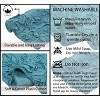 Home Weavers Bell Flower Collection 100% Cotton Tufted Bathroom Rug Set, Non-Slip Latex Bath Rug Set - 4 of 4