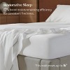 Double Stitch Cotton Tencel Sheet - Bed Sheets Set Queen Size, 4Pc Luxury Hotel Bedding Set, Soft, Cooling & Breathable for Hot Sleepers, Deep Pocket - 3 of 4