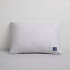 babyGap by Delta Children Medium/Firm Density Deluxe Memory Foam Toddler Pillow with 2 Cooling Covers - Gray/Navy - 2 of 4