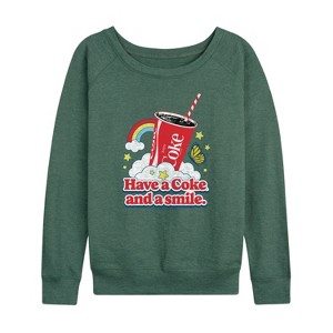 Women's - Coca-Cola - Have A Coke And A Smile Lightweight French Terry Slouchy - 1 of 4