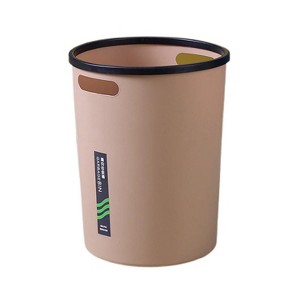 LunaLulinlk Pink kitchen trash can extra large trash can plastic round trash can - 1 of 4