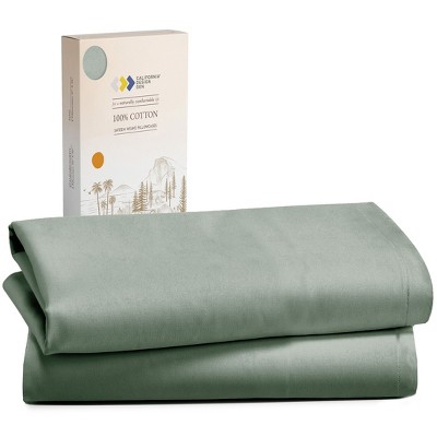 100% Cotton Pillow Cases Set of 2 Soft & Cooling Sateen Weave by California Design Den
