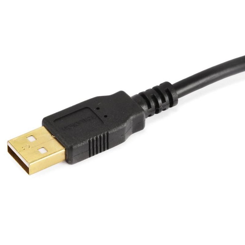 Monoprice USB 2.0 Cable - 10 Feet - Black | USB Type-A Male to USB Type-B Male, 28/24AWG with Ferrite Core, Gold Plated, 2 of 4