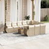 vidaXL Garden Sofa Set Beige, Cream - 2 of 4