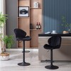 Adjustable Bar Stools Set of 2 with Back and Footrest, Counter Height Bar Chairs for Kitchen, Pub, or Dining - 3 of 4