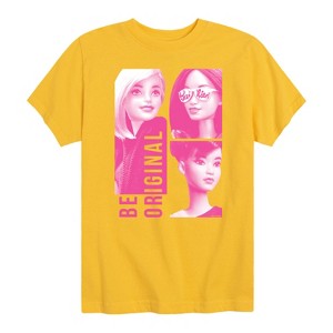 Boys' - Barbie - Be Original Squares Short Sleeve Graphic T-Shirt - 1 of 4