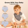8pk Lumi Muslin Baby Bibs, Bandana Bibs for Baby Boy, Baby Girl, Muslin Drool Bib for Newborn, Toddler - 4 of 4