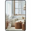 Serio Thin Frame Mirror,Rounded Corner Rectangular Decorative Mirrors,Bathroom Vanity Mirrors-The Pop Home - 2 of 4