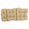 Blazing Needles, 20-inch by 42-inch Spun Polyester Solid Outdoor Tufted Chair Cushion - 2 of 2