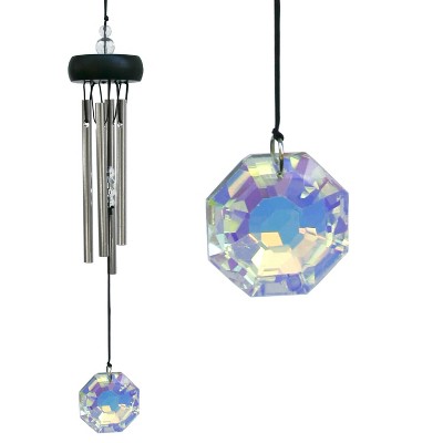 Woodstock Windchimes Precious Stones Chimes Amethyst  Wind Chimes For Outside  Wind Chimes For Garden  Patio  and Outdoor DÃƒÂ©cor  12"L