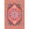 Nuloom Jaclyn Medallion 10x14 Area Rug for Living Room Bedroom Dining Room Kitchen, Hot Pink/Orange - 3 of 4