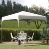 Outsunny 8' x 8' Pop Up Canopy, Foldable Gazebo Tent with Carry Bag with Wheels and 4 Leg Weight Bags for Outdoor Garden Patio Party - 3 of 4