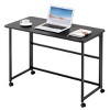 SEVOBAL Folding Tables Folding Desk Small Foldable, Folding Work Desk Office Desk Foldable Table For Home Office, Black, 39.37"*19.68"*28.34" - 4 of 4