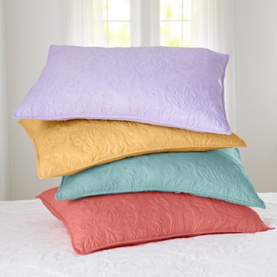 King Size Multicolor Quilted Polyester Sham