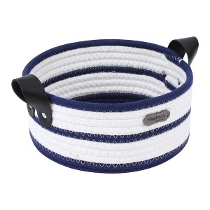 REGALWOVEN Cotton Rope Handcrafted Odorless Compact Open Storage Bins 1 Pc - 1 of 4