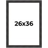PosterPalooza | Traditional Black Picture Frame - UV Acrylic, Foam Board Backing, Hanging Hardware - 2 of 4