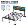PDTEND Full Size Black Metal Bed Frame with Headboard & Footboard, Heavy Duty Steel Slat Support, Noise-Free - 4 of 4