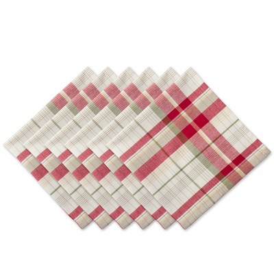 Design Imports Orchard Plaid Napkin Set/6